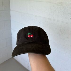 Vintage 90s NYC Black Cherry Embroidered Unisex Cap